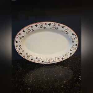 Vicenza Artimino Oval Serving Platter Handpainted Portugal 14×9.5 in